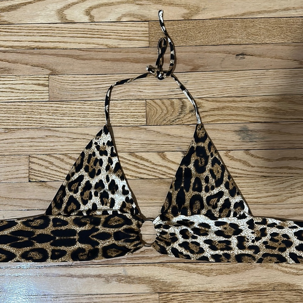 Cheetah print halter top